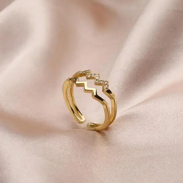 Elegant Stainless Steel Rings For Women And Girls - Unique Design Female Engagement And Wedding Rings - ALLURELATION - 571, adjustable ring, Antique Jewelry, best selling rings, Butterfly Ring Set, chunky rings, contemporary gold ring, delicate rings, elegance rings, elegant jewelry, everyday rings, fashionable jewelry, fashionable rings, fashionable rings set, gift rings, Jewelry, matching rings, rings, vintage jewelry, vintage style rings, wedding jewelry, weddings rings, weddings rings set - Stevvex.com