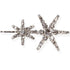 Elegant Star Moon Rhinestone Hairpins Shiny Ladies Barrettes Women Unique Silver Moon Hair Pins Hair Accessories - 4