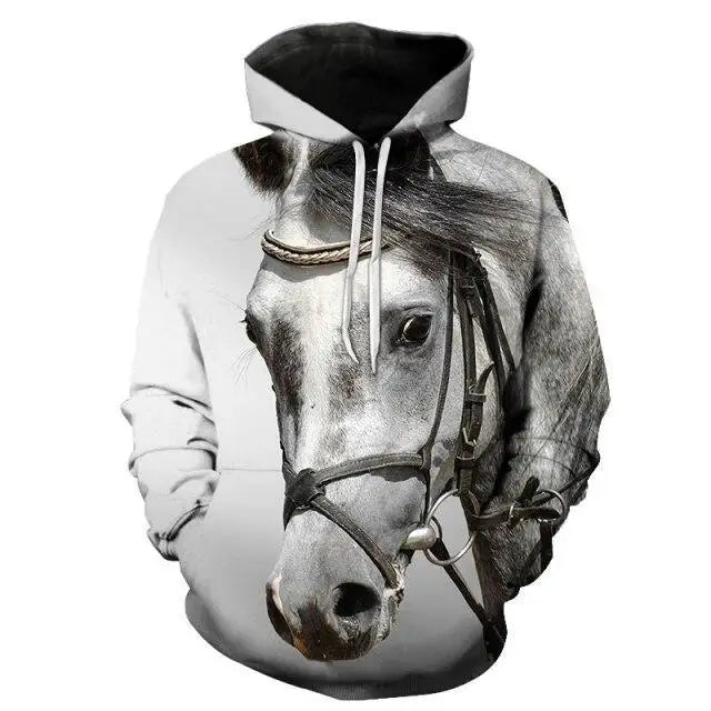 Elegant Sweaty Hoodie Popular Men's And Women's Sweatshirt Highest Value Animal 3D Printing Fashion Pullover Full Size - Treko - - Stevvex.com