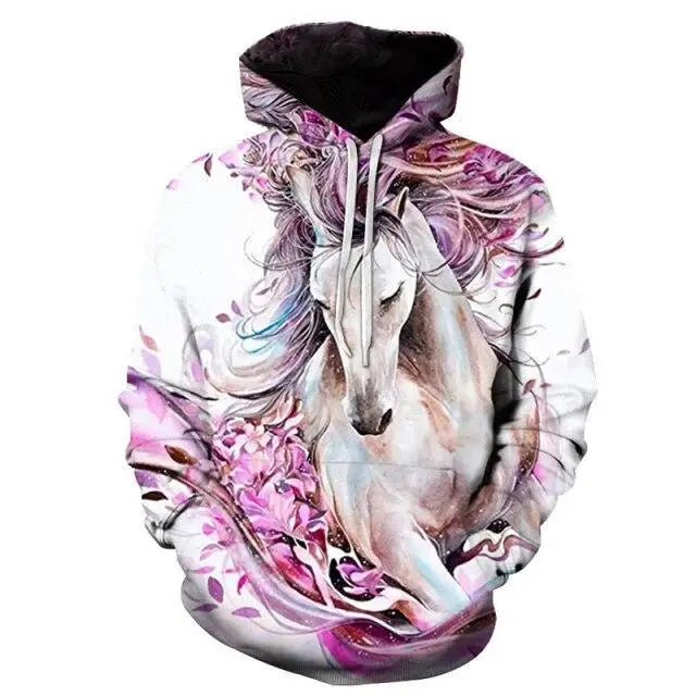 Elegant Sweaty Hoodie Popular Men's And Women's Sweatshirt Highest Value Animal 3D Printing Fashion Pullover Full Size - Treko - - Stevvex.com