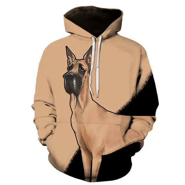 Elegant Sweaty Hoodie Popular Men's And Women's Sweatshirt Highest Value Animal 3D Printing Fashion Pullover Full Size - Treko - - Stevvex.com