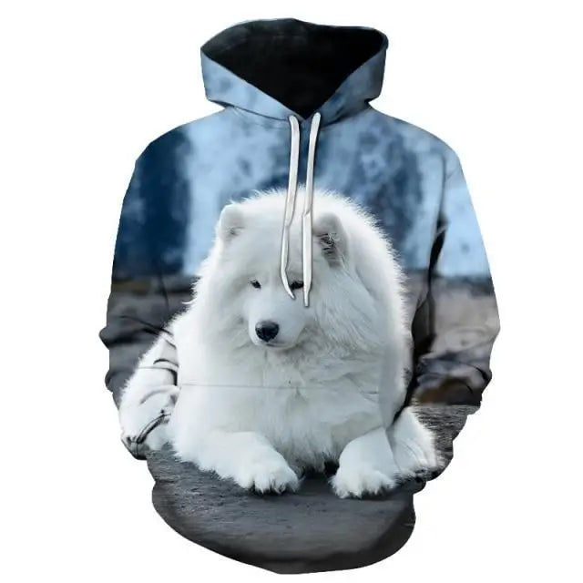 Elegant Sweaty Hoodie Popular Men's And Women's Sweatshirt Highest Value Animal 3D Printing Fashion Pullover Full Size - Treko - - Stevvex.com