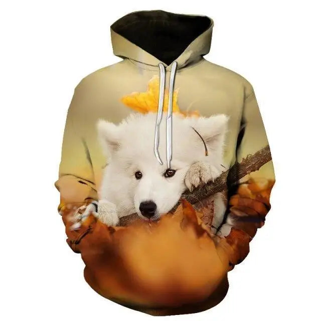 Elegant Sweaty Hoodie Popular Men's And Women's Sweatshirt Highest Value Animal 3D Printing Fashion Pullover Full Size - Treko - - Stevvex.com