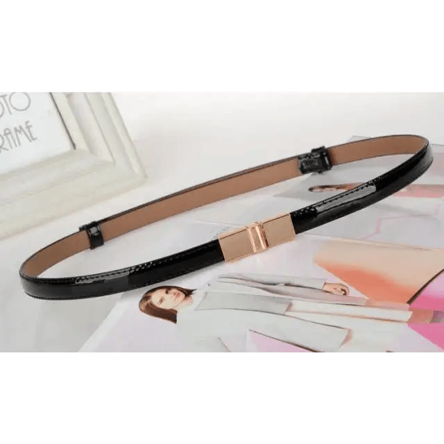 Elegant Thin Adjustable Belt PU Leather One Size Buckle Women Waistbands New Design Multiple Colors Belts For Women