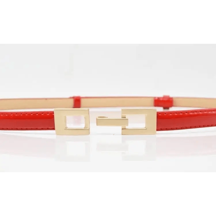 Elegant Thin Adjustable Belt PU Leather One Size Buckle Women Waistbands New Design Multiple Colors Belts For Women