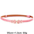 Elegant Thin Adjustable Belt PU Leather One Size Buckle Women Waistbands New Design Multiple Colors Belts For Women - 3