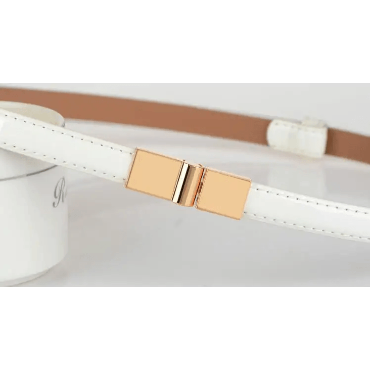 Elegant Thin Adjustable Belt PU Leather One Size Buckle Women Waistbands New Design Multiple Colors Belts For Women