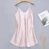 Elegant Wedding Bride Robe Lightweight Short Silk Sleepwear Women Indoor Bathrobes - Pink / M - STIL7485DFGKJ