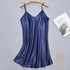 Elegant Wedding Bride Robe Lightweight Short Silk Sleepwear Women Indoor Bathrobes - Navy / M - STIL7485DFGKJ