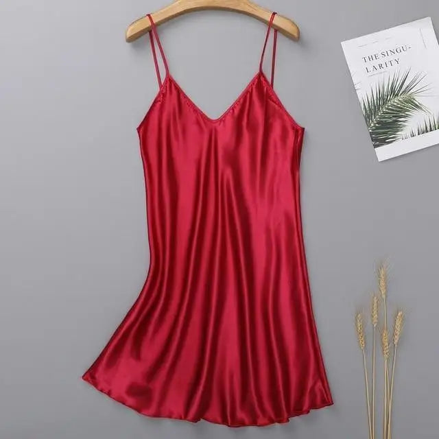 Elegant Wedding Bride Robe Lightweight Short Silk Sleepwear Women Indoor Bathrobes - Wine red / M - STIL7485DFGKJ