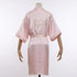 Elegant Wedding Bride Robe Lightweight Short Silk Sleepwear Women Indoor Bathrobes - Queen pink / M - STIL7485DFGKJ