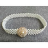 Elegant White Pearl Elastic Buckle Belt For Women Luxurious Strap Pearls Waistband Fashionable Design - 3