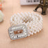 Elegant White Pearl Elastic Buckle Belt For Women Luxurious Strap Pearls Waistband Fashionable Design - STIL6777YGJPO