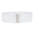 Elegant Wide Fabric Strap Silver Metal Buckle Belts For Women Trendy Women's Fashion Stretchable Classic Color Belts - STEVVEX Fashion - 702, belt, belts, belts for women, casual belt, charming belt, elastic belt, elegant belt, fashion belt, luxury belt, metal buckle belt, party belt, retro belt, silver metal buckle belt, stretchy belt, stylish belt, vintage belt, waistband, waistband for women, wide strap belt, women belt - Stevvex.com