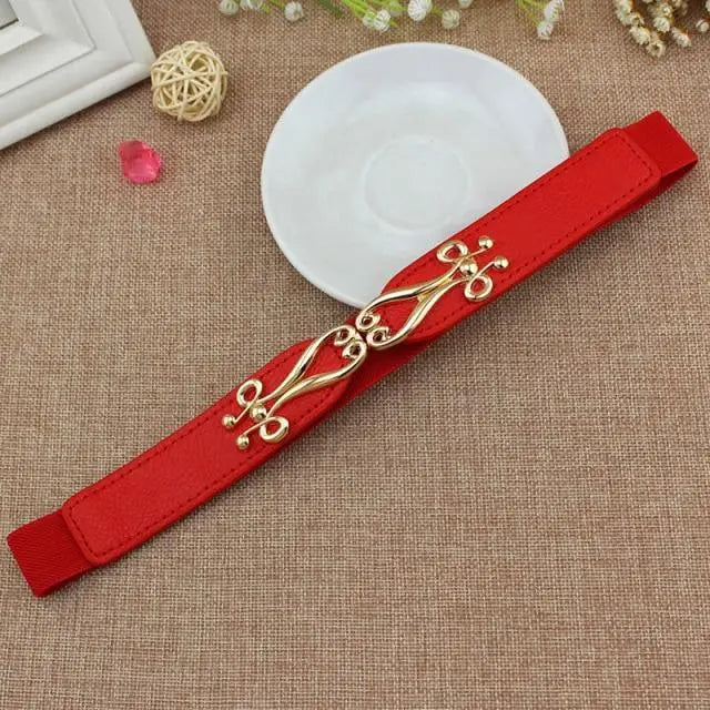 Elegant Wide Fabric Strap Silver Metal Buckle Belts For Women Trendy Women's Fashion Stretchable Classic Color Belts - STEVVEX Fashion - 702, belt, belts, belts for women, casual belt, charming belt, elastic belt, elegant belt, fashion belt, luxury belt, metal buckle belt, party belt, retro belt, silver metal buckle belt, stretchy belt, stylish belt, vintage belt, waistband, waistband for women, wide strap belt, women belt - Stevvex.com