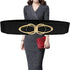 Elegant Wide Fabric Strap Silver Metal Buckle Belts For Women Trendy Women's Fashion Stretchable Classic Color Belts - STEVVEX Fashion - 702, belt, belts, belts for women, casual belt, charming belt, elastic belt, elegant belt, fashion belt, luxury belt, metal buckle belt, party belt, retro belt, silver metal buckle belt, stretchy belt, stylish belt, vintage belt, waistband, waistband for women, wide strap belt, women belt - Stevvex.com