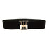 Elegant Wide Fabric Strap Silver Metal Buckle Belts For Women Trendy Women's Fashion Stretchable Classic Color Belts - STEVVEX Fashion - 702, belt, belts, belts for women, casual belt, charming belt, elastic belt, elegant belt, fashion belt, luxury belt, metal buckle belt, party belt, retro belt, silver metal buckle belt, stretchy belt, stylish belt, vintage belt, waistband, waistband for women, wide strap belt, women belt - Stevvex.com