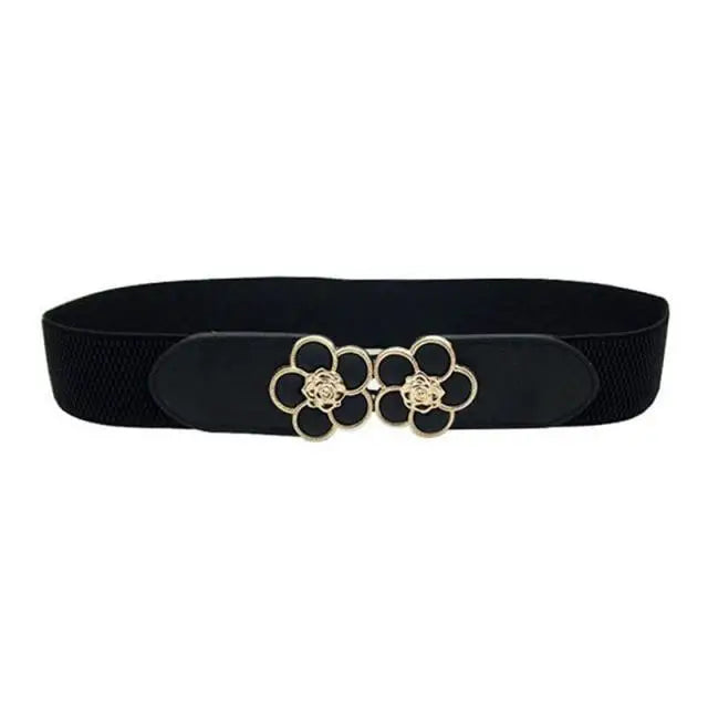 Elegant Wide Fabric Strap Silver Metal Buckle Belts For Women Trendy Women's Fashion Stretchable Classic Color Belts - STEVVEX Fashion - 702, belt, belts, belts for women, casual belt, charming belt, elastic belt, elegant belt, fashion belt, luxury belt, metal buckle belt, party belt, retro belt, silver metal buckle belt, stretchy belt, stylish belt, vintage belt, waistband, waistband for women, wide strap belt, women belt - Stevvex.com