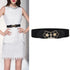 Elegant Wide Fabric Strap Silver Metal Buckle Belts For Women Trendy Women's Fashion Stretchable Classic Color Belts - STEVVEX Fashion - 702, belt, belts, belts for women, casual belt, charming belt, elastic belt, elegant belt, fashion belt, luxury belt, metal buckle belt, party belt, retro belt, silver metal buckle belt, stretchy belt, stylish belt, vintage belt, waistband, waistband for women, wide strap belt, women belt - Stevvex.com