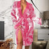 Elegant Women Indoor Robes Modern Design Bathrobes Ladies Long Sleepwear Soft And Comfortable Womens Bathrobes