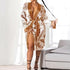 Elegant Women Indoor Robes Modern Design Bathrobes Ladies Long Sleepwear Soft And Comfortable Womens Bathrobes