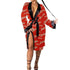 Elegant Women Indoor Robes Modern Design Bathrobes Ladies Long Sleepwear Soft And Comfortable Womens Bathrobes - Red