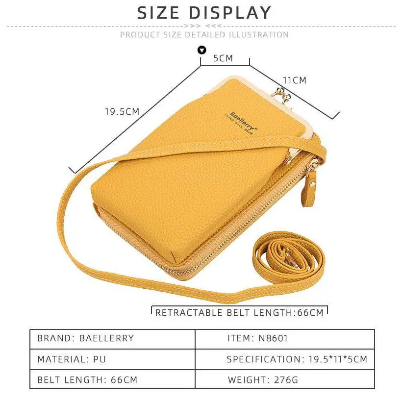 Elegant Women Small Crossbody Bags With Large Capacity Designer PU Leather Shoulder Bags For Women Phone Purses