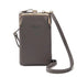 Elegant Women Small Crossbody Bags With Large Capacity Designer PU Leather Shoulder Bags For Women Phone Purses - Grey