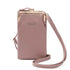 Elegant Women Small Crossbody Bags With Large Capacity Designer PU Leather Shoulder Bags For Women Phone Purses - Pink