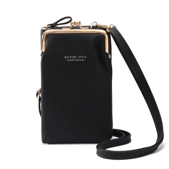 Elegant Women Small Crossbody Bags With Large Capacity Designer PU Leather Shoulder Bags For Women Phone Purses - Smoky