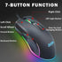 Ergonomic Design Wired RGB Professional Gaming Mouse Optical Gamer Mice Adjustable DPI Mouse With Backlight