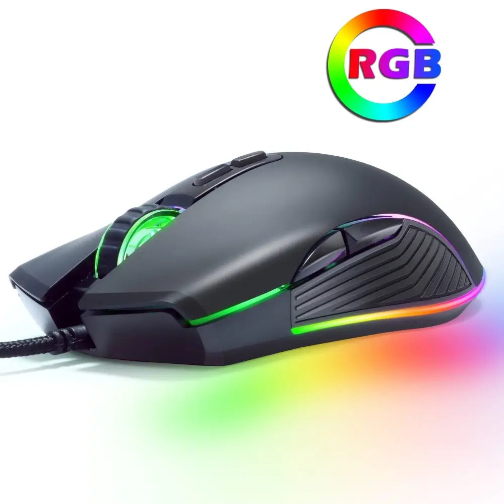 Ergonomic Design Wired RGB Professional Gaming Mouse Optical Gamer Mice Adjustable DPI Mouse With Backlight