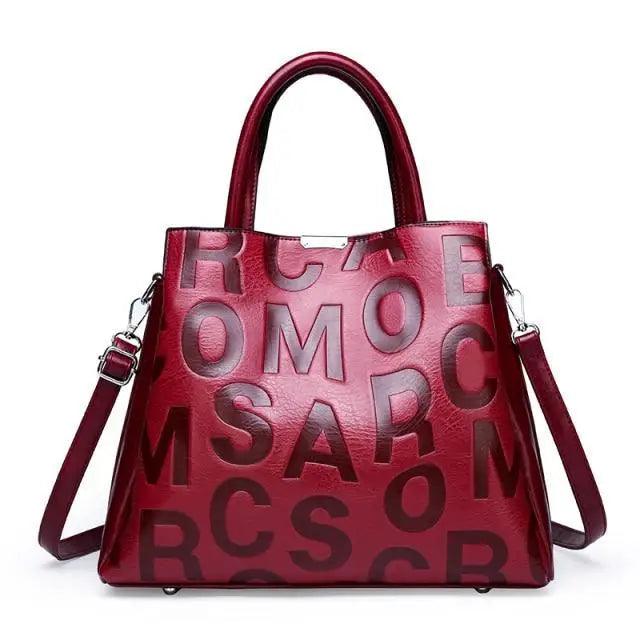 Eye Catching Color With Large Capacity Casual Handbag For Ladies And Girls High Quality Luxury Handbags for Women - Red