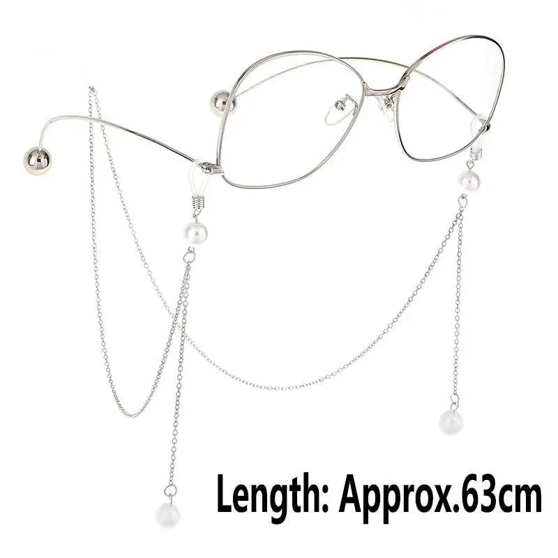 Eyeglass Strap Reading Glasses Hanging Chain Sunglasses Spectacles Holder Neck Cord Glasses Slip Metal Chain - STEVVEX Juwelery - hanging chain, metal chain, metal strap glasses, sunglasses chain, women glasses chain - Stevvex.com