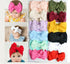 Baby Accessories Infant Baby Girl Cute Bow Headband Newborn Solid Headwear Headdress Nylon Elastic Hair Band Bow For Girls