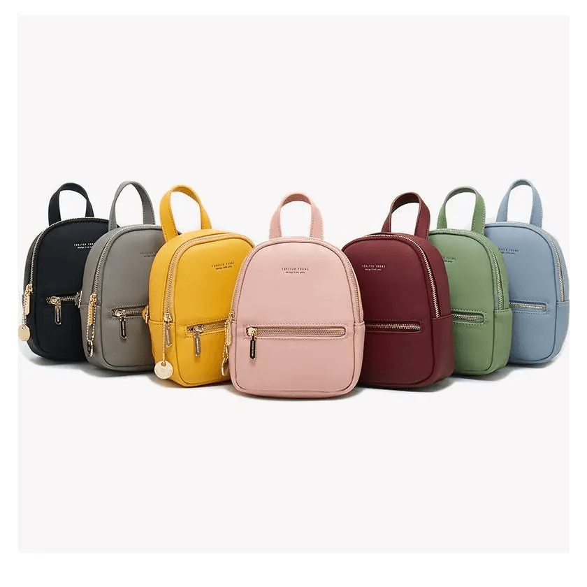 Famous Designer Mini Soft Touch Leather Small Backpack For Female And Girls Fashionable Ladies Bagpack Shoulder Bag