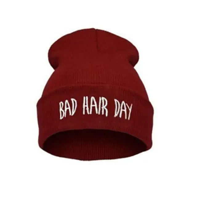 Fashion Bad Hair Day Beanies Unisex Cute Soft Hats Comfortable Outdoor Caps Durable Modern Design - STEVVEX Fashion - 706, autumn beanies, autumn caps, bad hair day cap, beanies, caps, colorful caps, comfortable beanies, comfortable caps, hats, knitted caps, soft beanies, soft caps, soft hats, unisex beanies, unisex caps, warm beanies, warm caps, white beanie, white cap, winter beanie, winter caps, winter hats - Stevvex.com