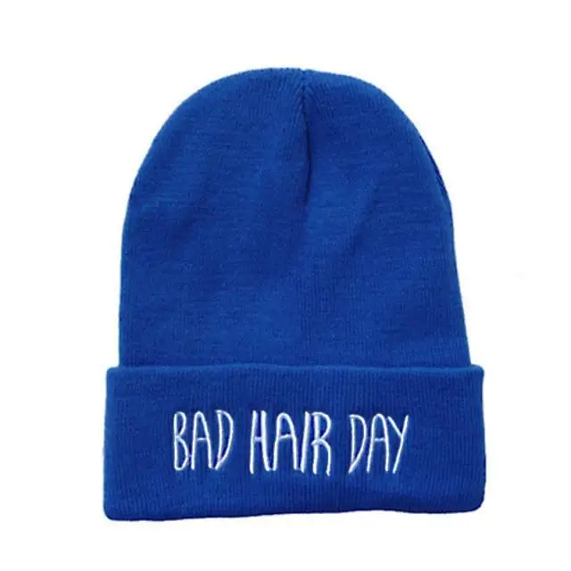 Fashion Bad Hair Day Beanies Unisex Cute Soft Hats Comfortable Outdoor Caps Durable Modern Design - STEVVEX Fashion - 706, autumn beanies, autumn caps, bad hair day cap, beanies, caps, colorful caps, comfortable beanies, comfortable caps, hats, knitted caps, soft beanies, soft caps, soft hats, unisex beanies, unisex caps, warm beanies, warm caps, white beanie, white cap, winter beanie, winter caps, winter hats - Stevvex.com