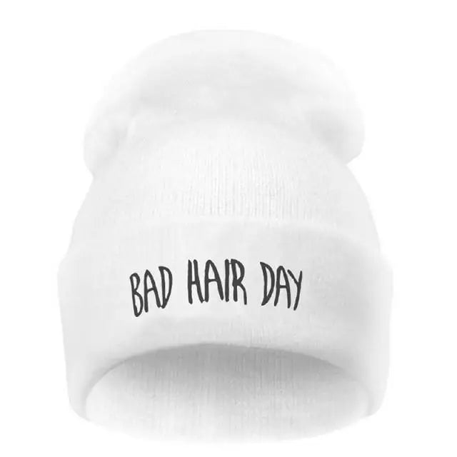 Fashion Bad Hair Day Beanies Unisex Cute Soft Hats Comfortable Outdoor Caps Durable Modern Design - STEVVEX Fashion - 706, autumn beanies, autumn caps, bad hair day cap, beanies, caps, colorful caps, comfortable beanies, comfortable caps, hats, knitted caps, soft beanies, soft caps, soft hats, unisex beanies, unisex caps, warm beanies, warm caps, white beanie, white cap, winter beanie, winter caps, winter hats - Stevvex.com