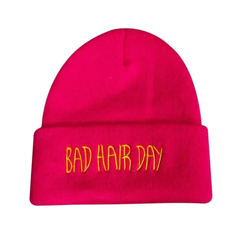 Fashion Bad Hair Day Beanies Unisex Cute Soft Hats Comfortable Outdoor Caps Durable Modern Design - STEVVEX Fashion - 706, autumn beanies, autumn caps, bad hair day cap, beanies, caps, colorful caps, comfortable beanies, comfortable caps, hats, knitted caps, soft beanies, soft caps, soft hats, unisex beanies, unisex caps, warm beanies, warm caps, white beanie, white cap, winter beanie, winter caps, winter hats - Stevvex.com