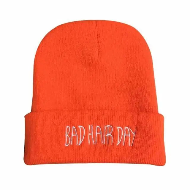 Fashion Bad Hair Day Beanies Unisex Cute Soft Hats Comfortable Outdoor Caps Durable Modern Design - STEVVEX Fashion - 706, autumn beanies, autumn caps, bad hair day cap, beanies, caps, colorful caps, comfortable beanies, comfortable caps, hats, knitted caps, soft beanies, soft caps, soft hats, unisex beanies, unisex caps, warm beanies, warm caps, white beanie, white cap, winter beanie, winter caps, winter hats - Stevvex.com