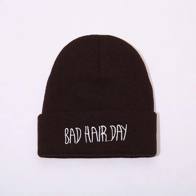 Fashion Bad Hair Day Beanies Unisex Cute Soft Hats Comfortable Outdoor Caps Durable Modern Design - STEVVEX Fashion - 706, autumn beanies, autumn caps, bad hair day cap, beanies, caps, colorful caps, comfortable beanies, comfortable caps, hats, knitted caps, soft beanies, soft caps, soft hats, unisex beanies, unisex caps, warm beanies, warm caps, white beanie, white cap, winter beanie, winter caps, winter hats - Stevvex.com