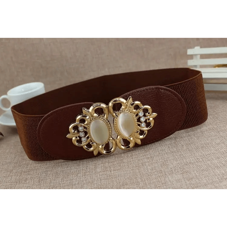 Fashion Black Elastic Waistband One-Piece Dress Women Decorative Belt Elegant Women's Style Party Dress Belts - STEVVEX Fashion - 702, belt, belt for girls, belt for women, belts, black belt, charming belt, classic belt, decorative belt, decorative black belt, elastic belt, elegant belt, fashion belt, ladies belt, luxury belt, new design belt, party belt, retro belt, trendy belt, unique belt, vintage belt, waistband for women, women belt, women belts, women waistband - Stevvex.com