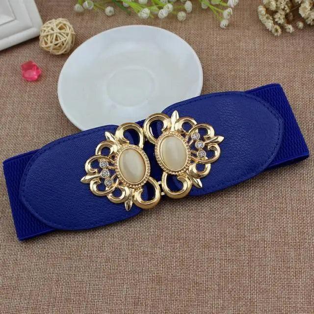 Fashion Black Elastic Waistband One-Piece Dress Women Decorative Belt Elegant Women's Style Party Dress Belts - STEVVEX Fashion - 702, belt, belt for girls, belt for women, belts, black belt, charming belt, classic belt, decorative belt, decorative black belt, elastic belt, elegant belt, fashion belt, ladies belt, luxury belt, new design belt, party belt, retro belt, trendy belt, unique belt, vintage belt, waistband for women, women belt, women belts, women waistband - Stevvex.com