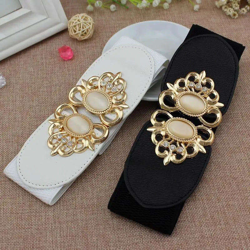 Fashion Black Elastic Waistband One-Piece Dress Women Decorative Belt Elegant Women's Style Party Dress Belts - STEVVEX Fashion - 702, belt, belt for girls, belt for women, belts, black belt, charming belt, classic belt, decorative belt, decorative black belt, elastic belt, elegant belt, fashion belt, ladies belt, luxury belt, new design belt, party belt, retro belt, trendy belt, unique belt, vintage belt, waistband for women, women belt, women belts, women waistband - Stevvex.com