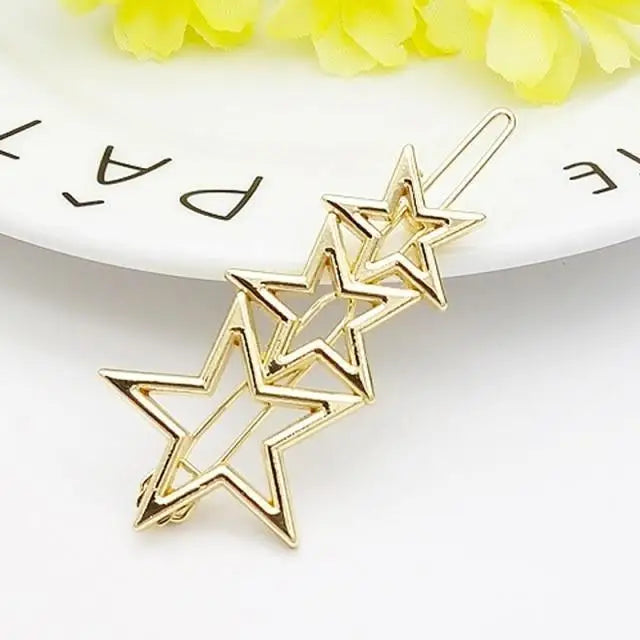 Fashion Circle Moon Hair Clips Modern Design For Women Geometric Hair Pins Charming Girls Hair Clips Hair Styling