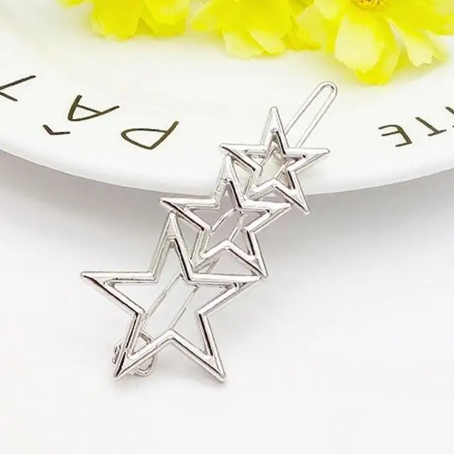 Fashion Circle Moon Hair Clips Modern Design For Women Geometric Hair Pins Charming Girls Hair Clips Hair Styling