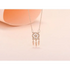 Hot Selling Fashion Dream Catcher Necklace Feather Creative Zircon Circle Girlfriend Gift Pendant Clavicle Necklace2021