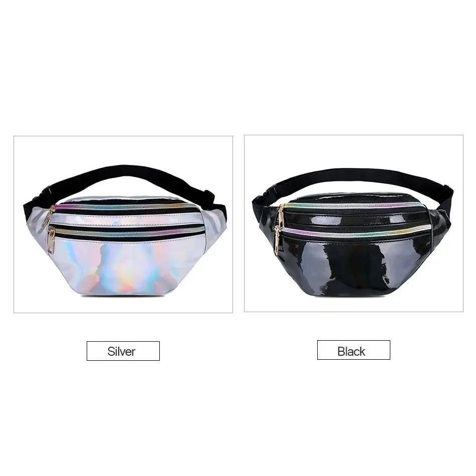 Fashion Holographic Women Waist Bags Modern Fanny Pack Adjustable Belt Bag Excellent Design Waist Packs Chest Phone