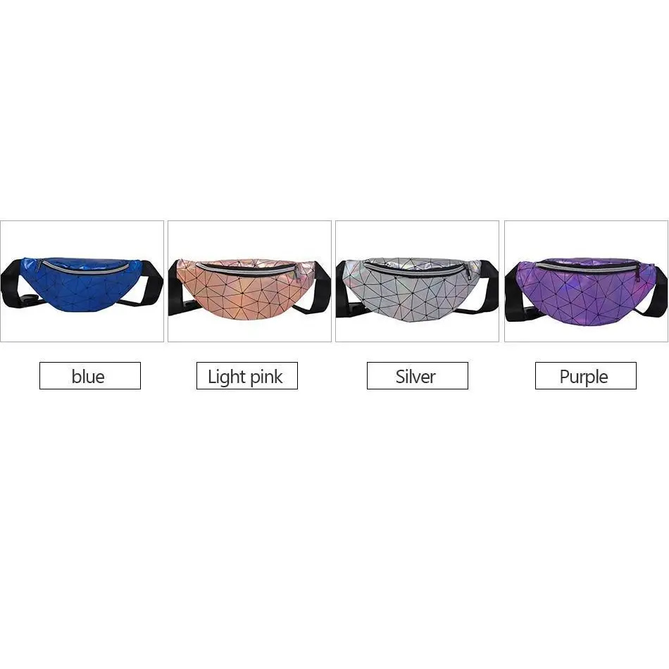 Fashion Holographic Women Waist Bags Modern Fanny Pack Adjustable Belt Bag Excellent Design Waist Packs Chest Phone